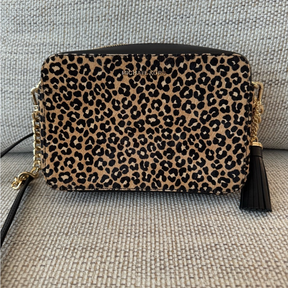 Michael Kors Leopard Print Crossbody Bag
